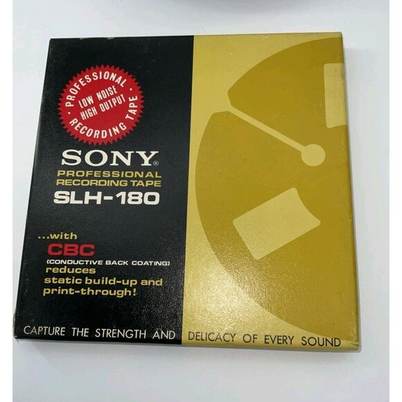 Sony SLH Reel to Reel Recording Tape, LP, 7" Reel, 1800 ft, Sealed In Box - Picture 1 of 8